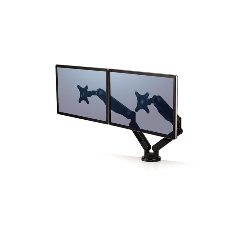Brazo de monitor Fellowes Platinum Series Doble Negro
