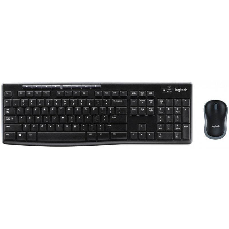 Combo Teclado Raton Logitech Mk270 Rf Inalambrico Negro