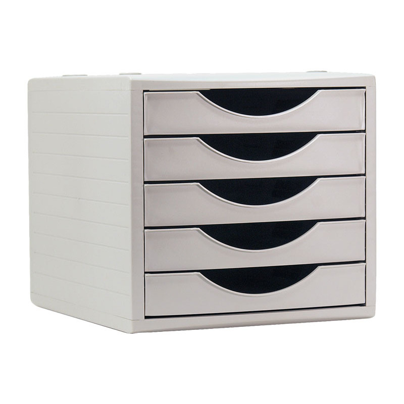 Módulo de 5 cajones opacos Archivo 2000 Archivotec Gris