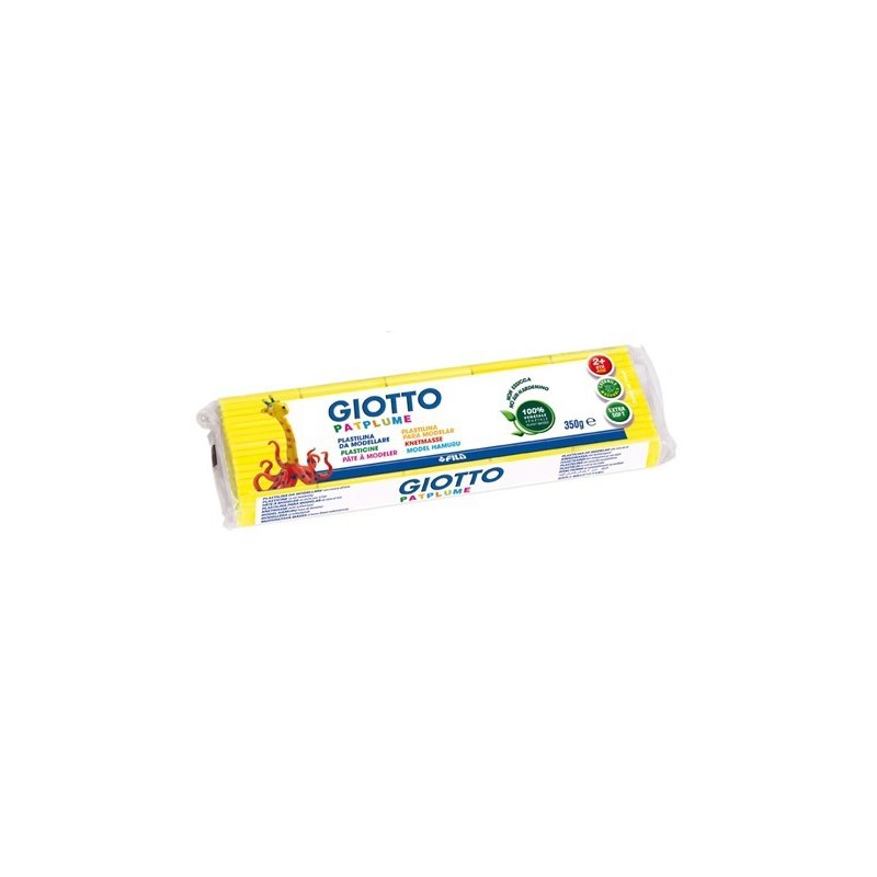 Plastilina monocolor Giotto Patplume 350g Negro