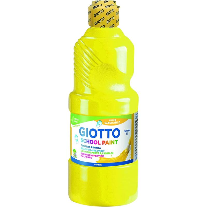 Témpera Lavable Amarillo 500ml
