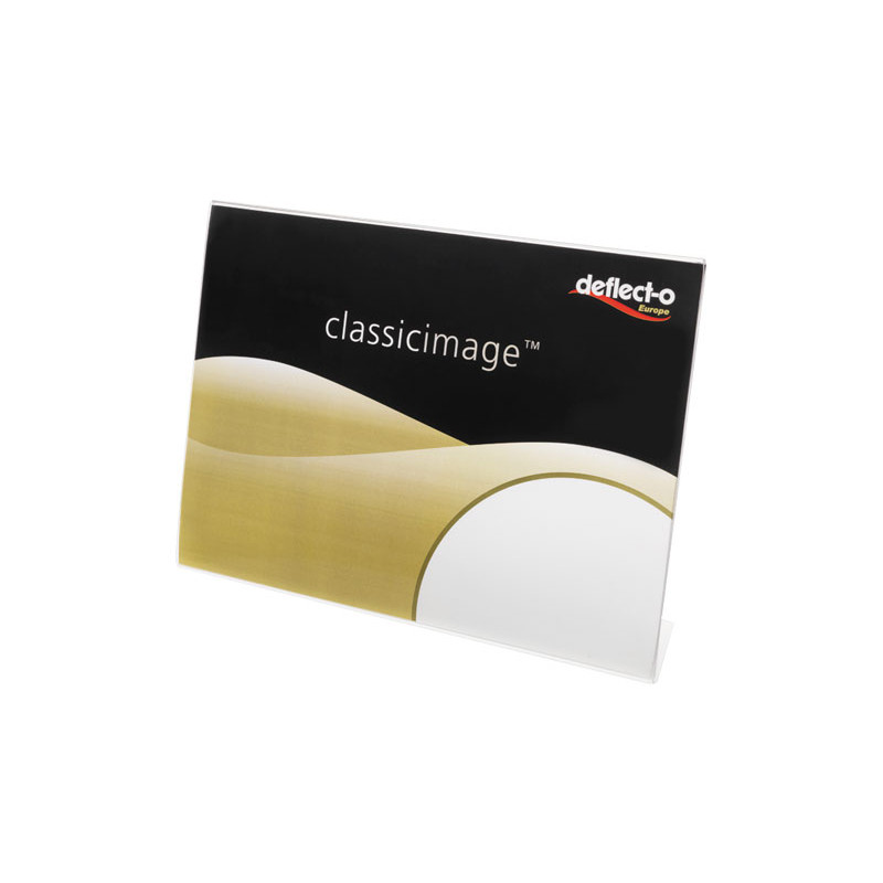 Portacartel Sobremesa Inclinado A4 Horizontal