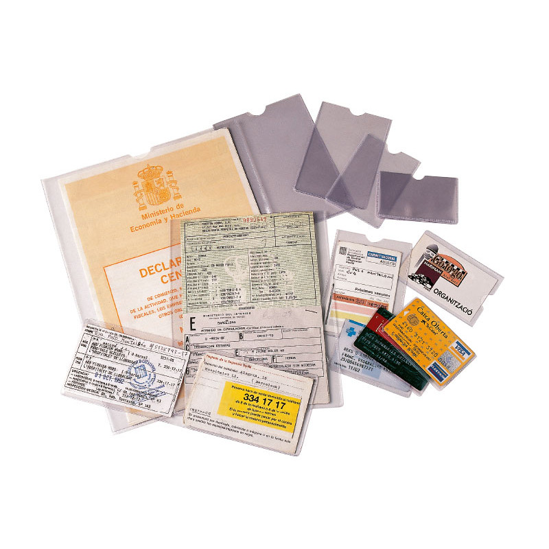 Funda Portacarnet Grafoplas Folio 11 Taladros Transparente 80 Micras (Pack 75)