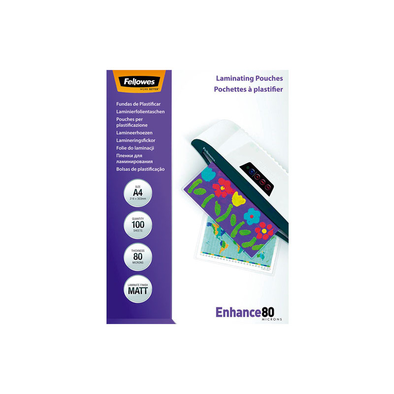 Funda para Plastificar Fellowes A3 75 Micras (Pack 100 und)