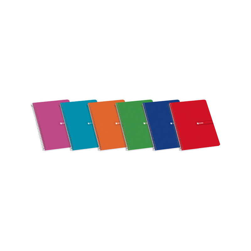 Cuaderno Enri Cuarto Espiral Tapa Blanda Pautado 3,5mm (80 hojas)