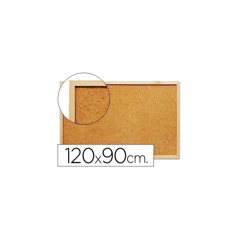 Tablero de Corcho Q-connect 120x90 cm con Marco de Madera