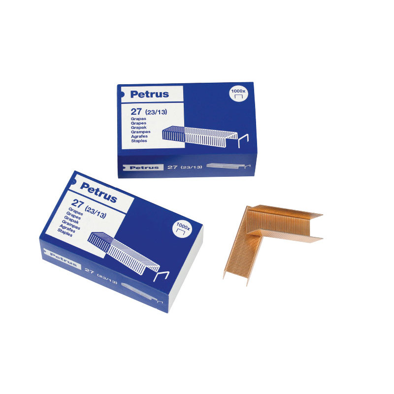 Grapas Cobreadas Petrus 23/13 (Caja de 1000)